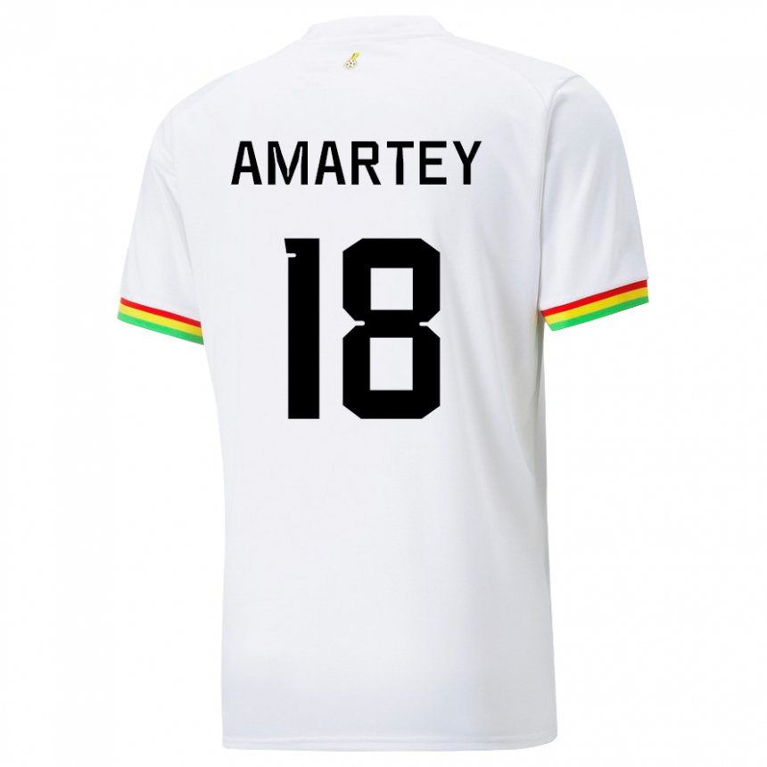 Niño Camiseta Ghana Daniel Amartey #18 Blanco 1ª Equipación 22-24 La Camisa México