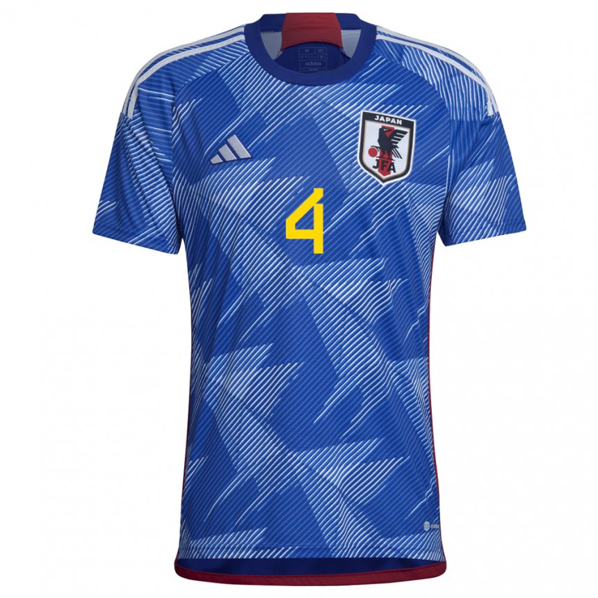 Niño Camiseta Japón Ayumu Seko #4 Azul Real 1ª Equipación 22-24 La Camisa México