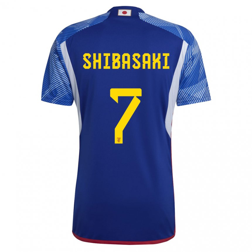 Niño Camiseta Japón Gaku Shibasaki #7 Azul Real 1ª Equipación 22-24 La Camisa México