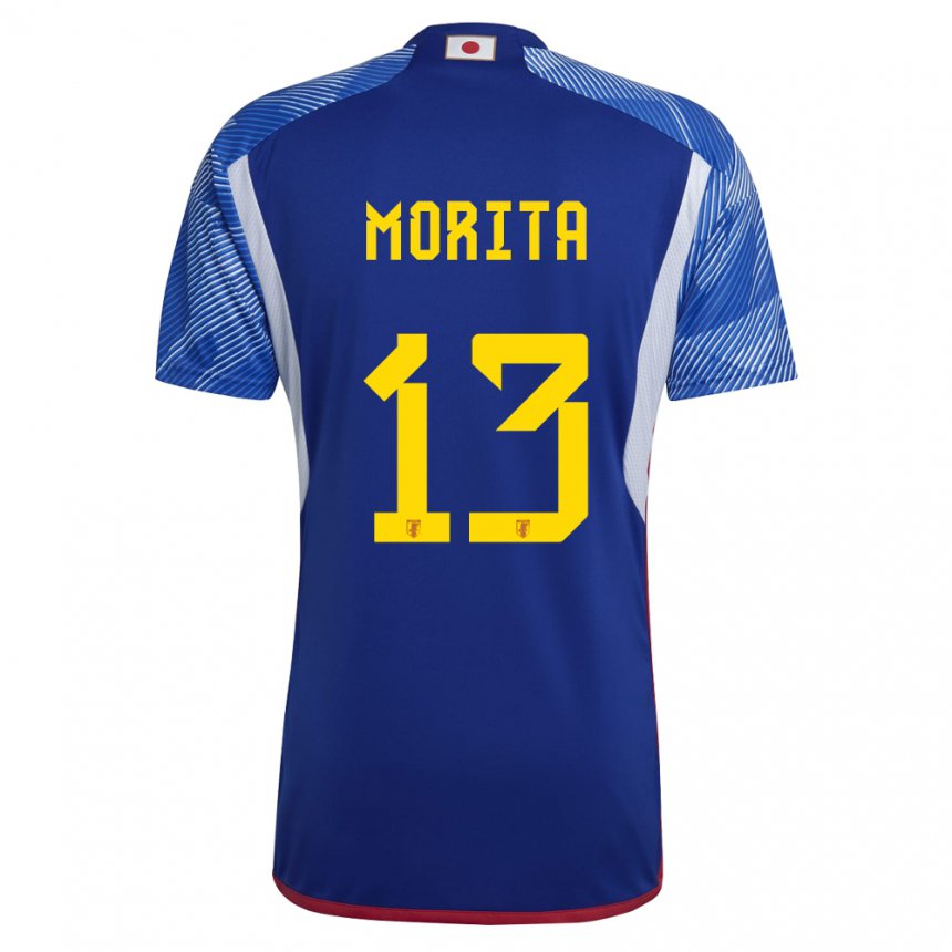 Niño Camiseta Japón Hidemasa Morita #13 Azul Real 1ª Equipación 22-24 La Camisa México