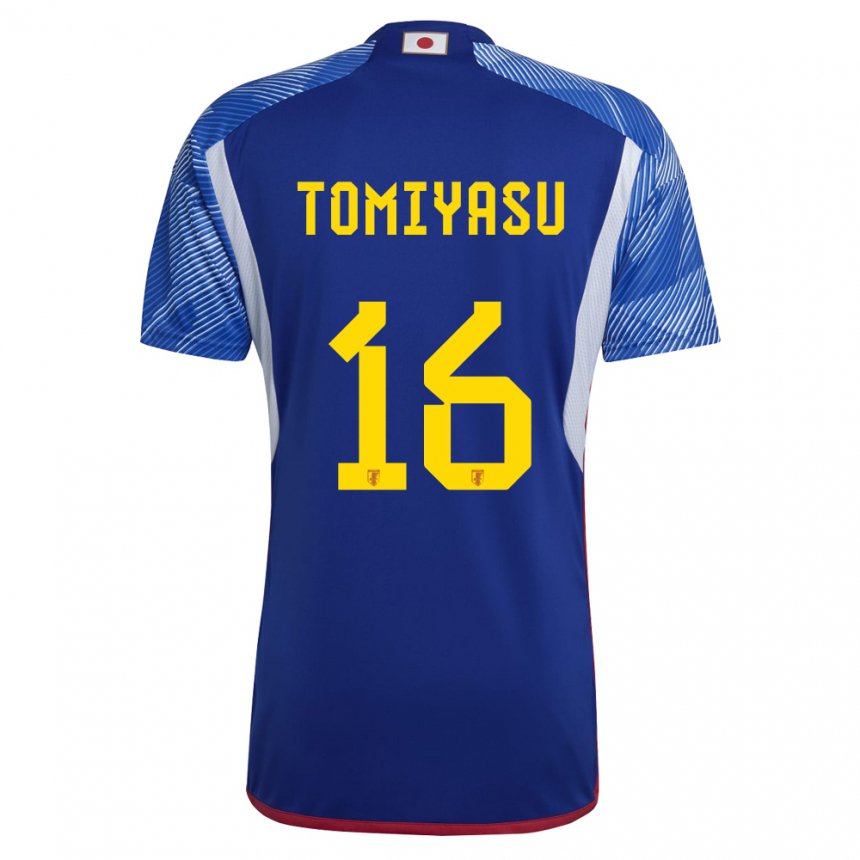 Niño Camiseta Japón Takehiro Tomiyasu #16 Azul Real 1ª Equipación 22-24 La Camisa México