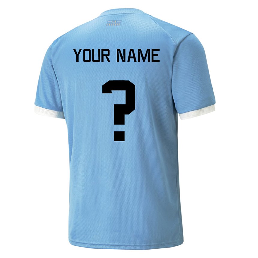 Niño Camiseta Uruguay Su Nombre #0 Azul 1ª Equipación 22-24 La Camisa México