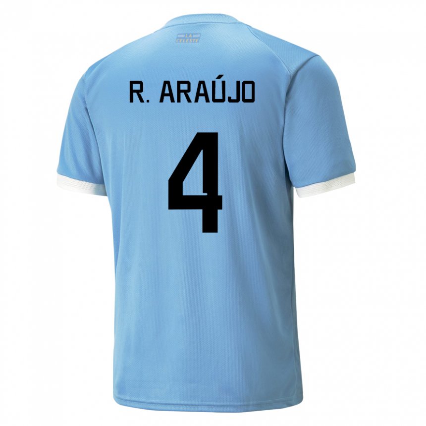 Niño Camiseta Uruguay Ronald Araujo #4 Azul 1ª Equipación 22-24 La Camisa México