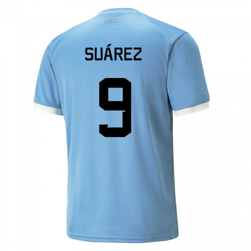 Niño Camiseta Uruguay Luis Suarez #9 Azul 1ª Equipación 22-24 La Camisa México