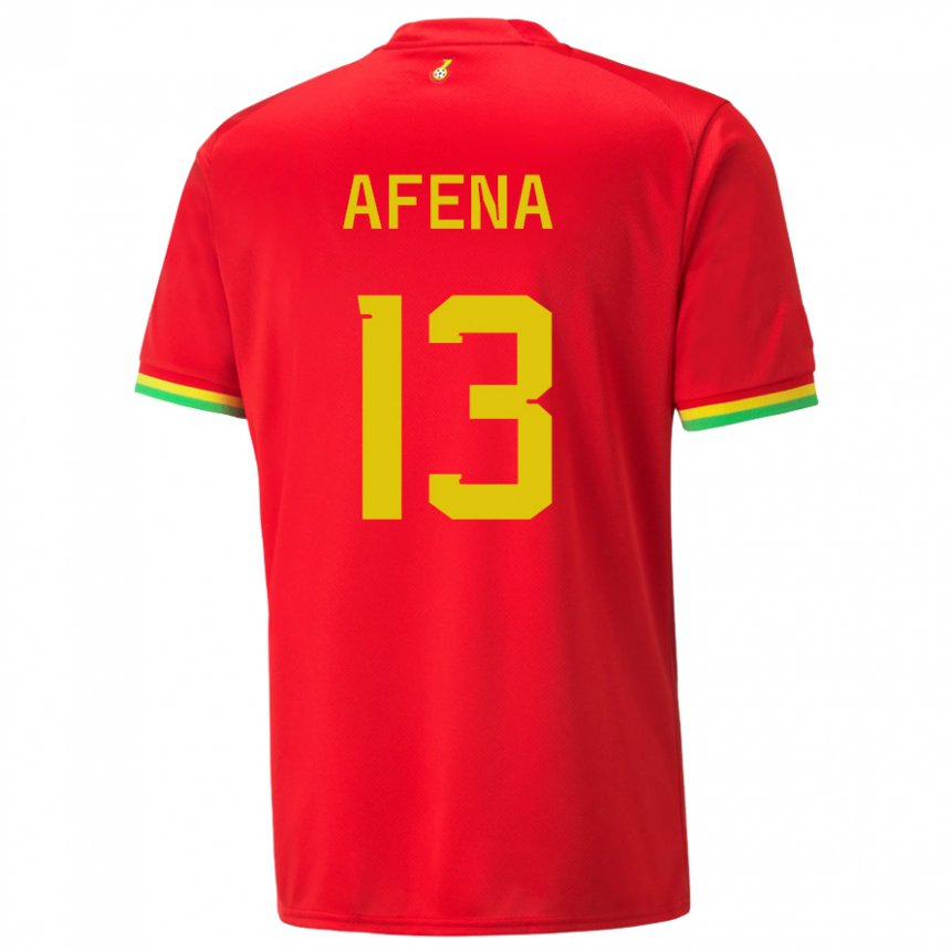 Niño Camiseta Ghana Felix Afena-gyan #13 Rojo 2ª Equipación 22-24 La Camisa México