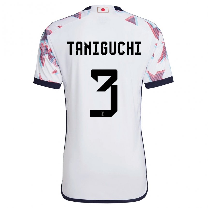 Niño Camiseta Japón Shogo Taniguchi #3 Blanco 2ª Equipación 22-24 La Camisa México