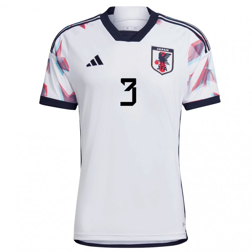 Niño Camiseta Japón Shogo Taniguchi #3 Blanco 2ª Equipación 22-24 La Camisa México