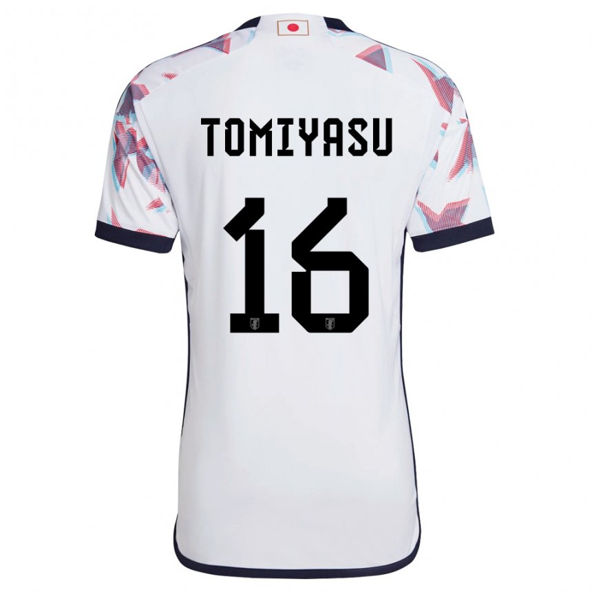 Niño Camiseta Japón Takehiro Tomiyasu #16 Blanco 2ª Equipación 22-24 La Camisa México
