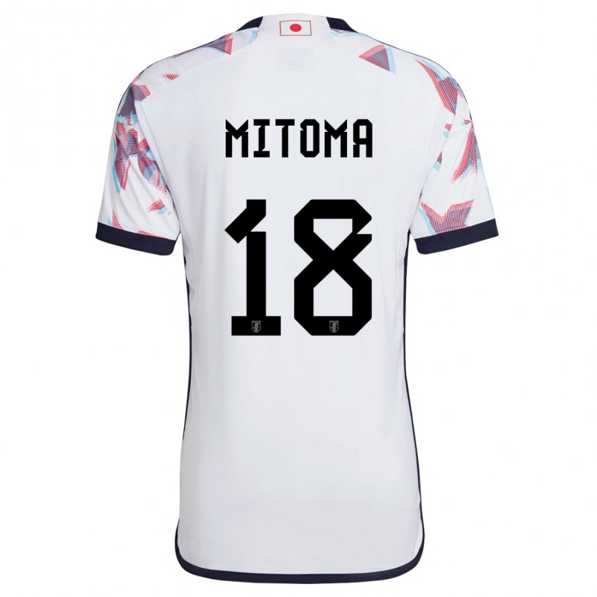 Niño Camiseta Japón Kaoru Mitoma #18 Blanco 2ª Equipación 22-24 La Camisa México