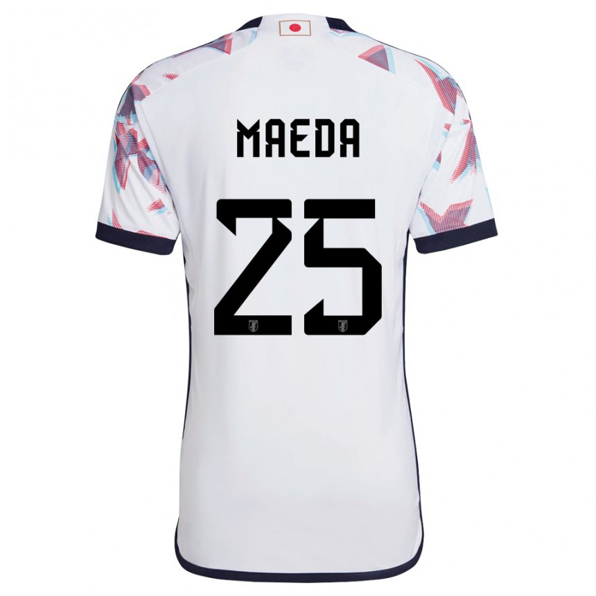 Niño Camiseta Japón Daizen Maeda #25 Blanco 2ª Equipación 22-24 La Camisa México