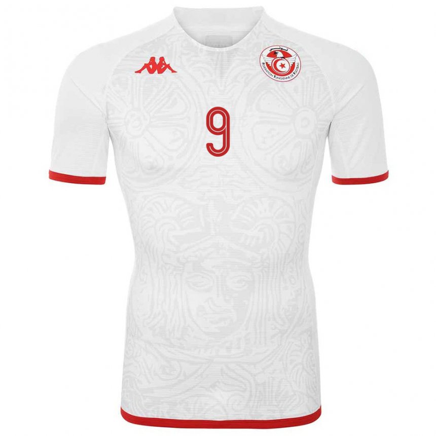 Niño Camiseta Túnez Mortadha Ben Ouanes #9 Blanco 2ª Equipación 22-24 La Camisa México