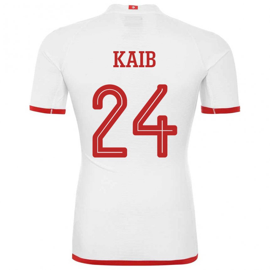 Niño Camiseta Túnez Rami Kaib #24 Blanco 2ª Equipación 22-24 La Camisa México