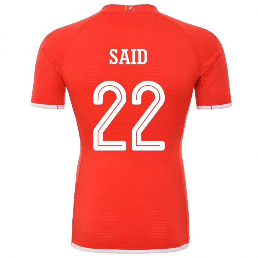 Hombre Camiseta Túnez Bechir Ben Said #22 Rojo 1ª Equipación 22-24 La Camisa México