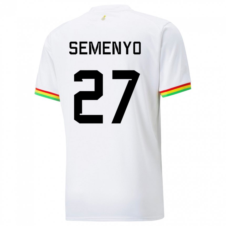 Mujer Camiseta Ghana Antoine Semenyo #27 Blanco 1ª Equipación 22-24 La Camisa México