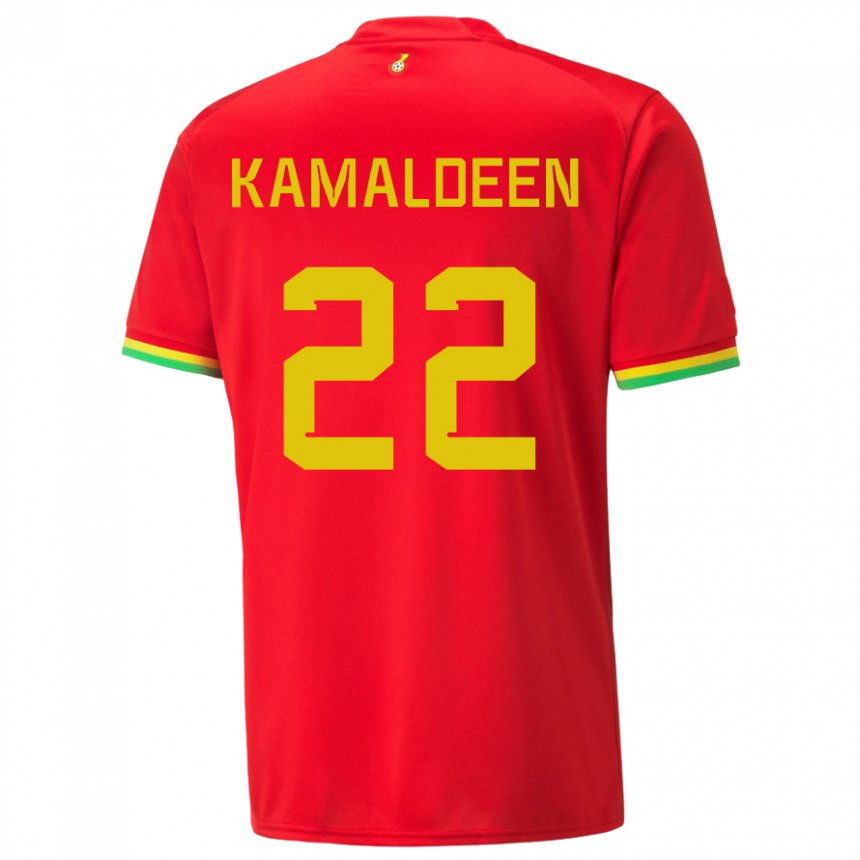 Mujer Camiseta Ghana Kamaldeen Sulemana #22 Rojo 2ª Equipación 22-24 La Camisa México