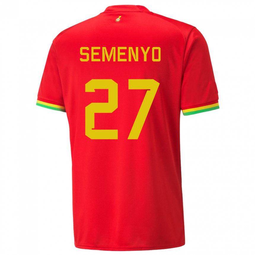 Mujer Camiseta Ghana Antoine Semenyo #27 Rojo 2ª Equipación 22-24 La Camisa México