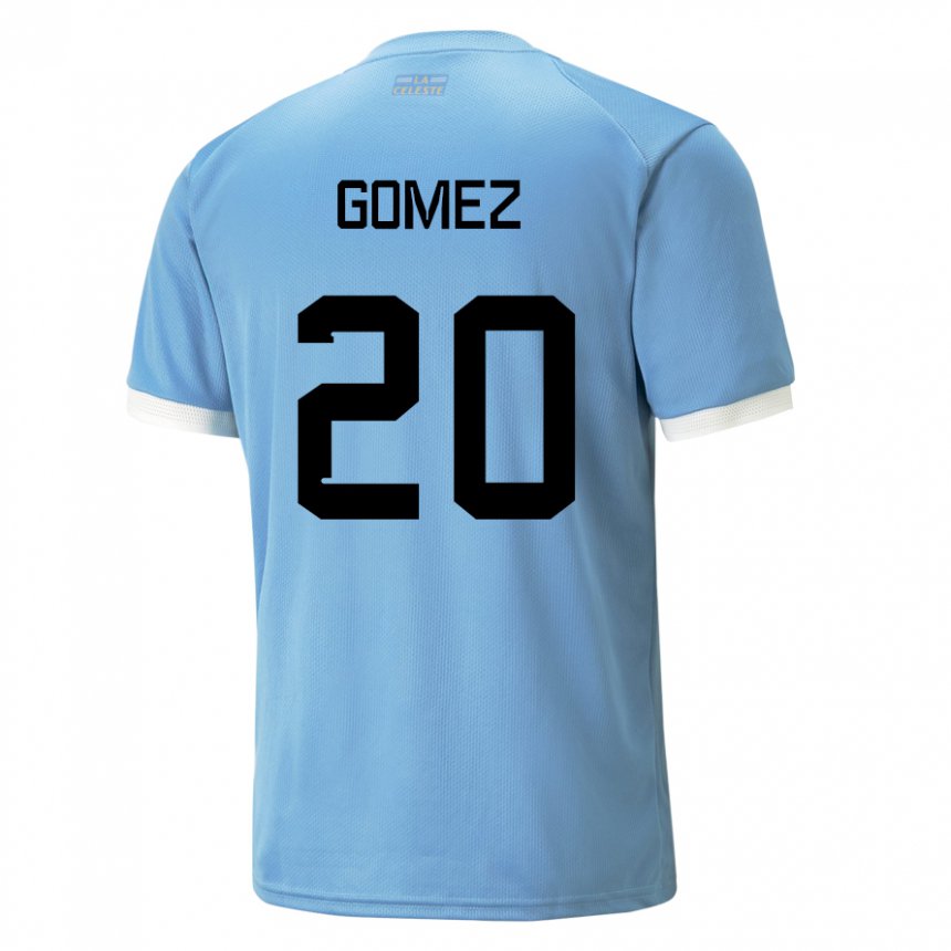 Niño Camiseta Uruguay Luciana Gomez #20 Azul 1ª Equipación 22-24 La Camisa México