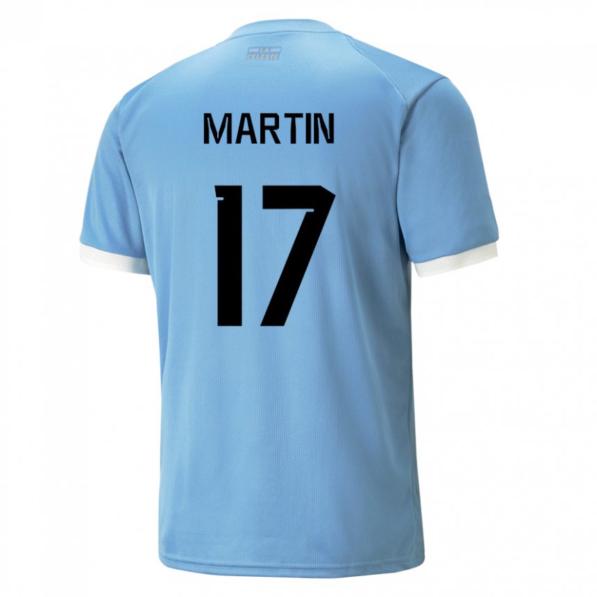 Niño Camiseta Uruguay Juan Martin #17 Azul 1ª Equipación 22-24 La Camisa México