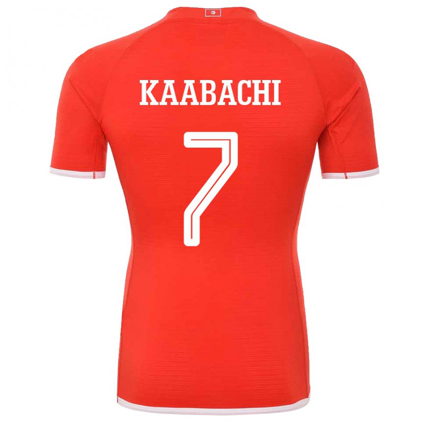 Niño Camiseta Túnez Ella Kaabachi #7 Rojo 1ª Equipación 22-24 La Camisa México