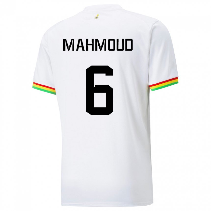 Niño Camiseta Ghana Mohaison Mahmoud #6 Blanco 1ª Equipación 22-24 La Camisa México