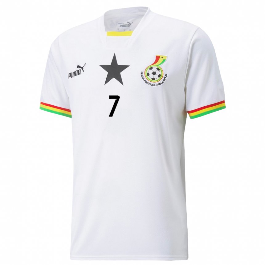 Niño Camiseta Ghana Collins Boah #7 Blanco 1ª Equipación 22-24 La Camisa México