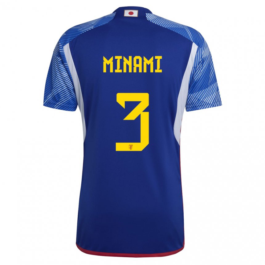 Niño Camiseta Japón Moeka Minami #3 Azul Real 1ª Equipación 22-24 La Camisa México
