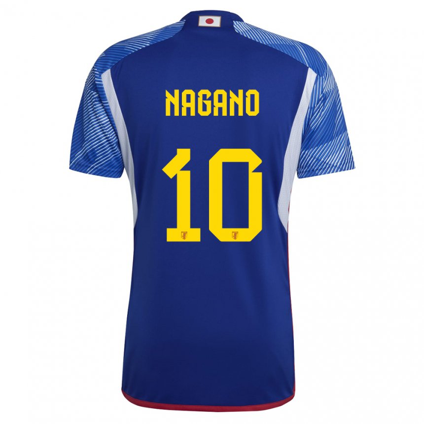 Niño Camiseta Japón Fuka Nagano #10 Azul Real 1ª Equipación 22-24 La Camisa México