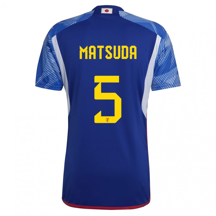 Niño Camiseta Japón Hayate Matsuda #5 Azul Real 1ª Equipación 22-24 La Camisa México