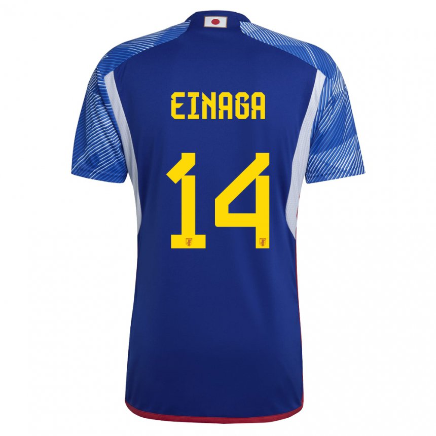Niño Camiseta Japón Takatora Einaga #14 Azul Real 1ª Equipación 22-24 La Camisa México