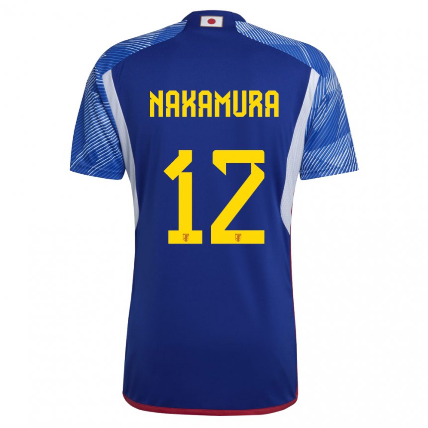 Niño Camiseta Japón Keisuke Nakamura #12 Azul Real 1ª Equipación 22-24 La Camisa México