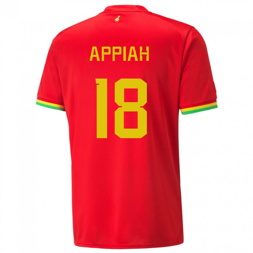 Niño Camiseta Ghana Veronica Appiah #18 Rojo 2ª Equipación 22-24 La Camisa México