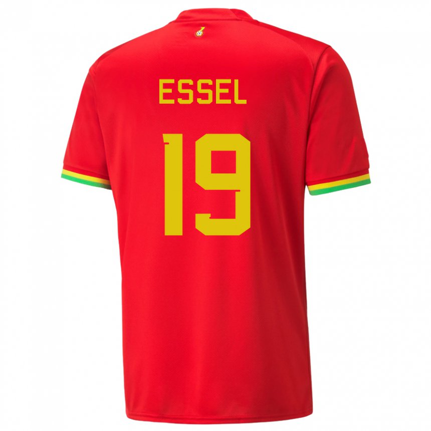 Niño Camiseta Ghana Aaron Essel #19 Rojo 2ª Equipación 22-24 La Camisa México