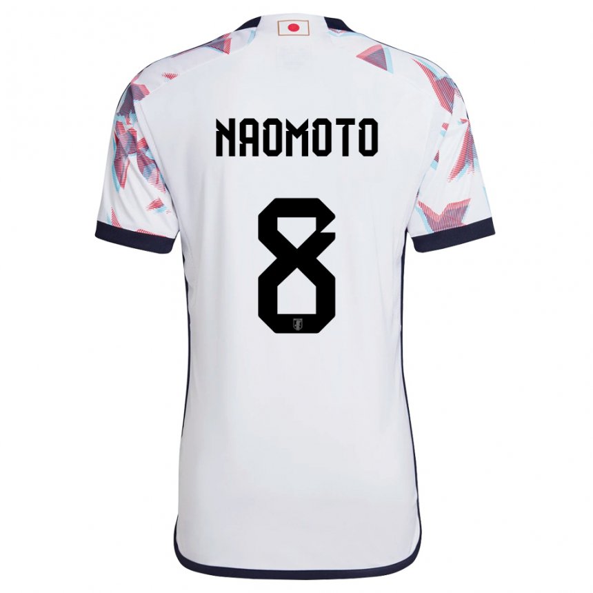 Niño Camiseta Japón Hikaru Naomoto #8 Blanco 2ª Equipación 22-24 La Camisa México