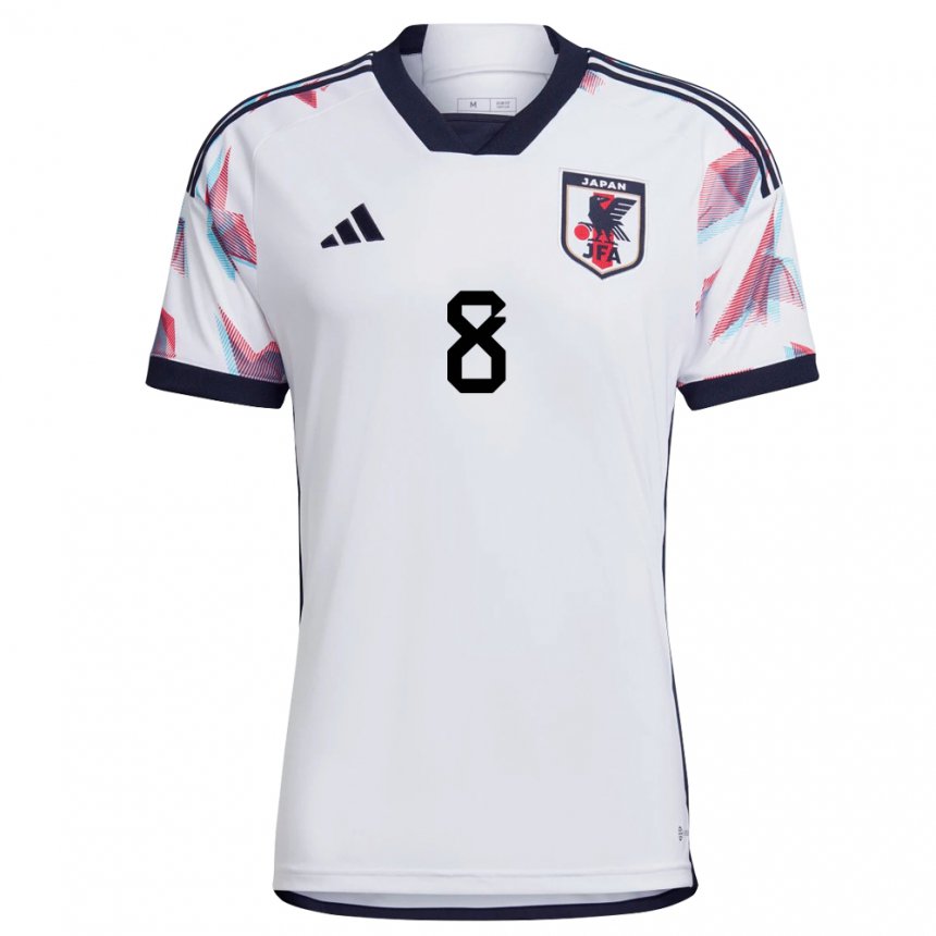 Niño Camiseta Japón Hikaru Naomoto #8 Blanco 2ª Equipación 22-24 La Camisa México