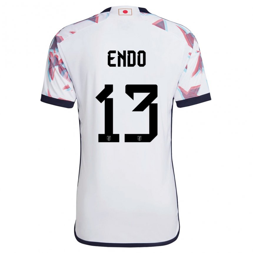 Niño Camiseta Japón Jun Endo #13 Blanco 2ª Equipación 22-24 La Camisa México