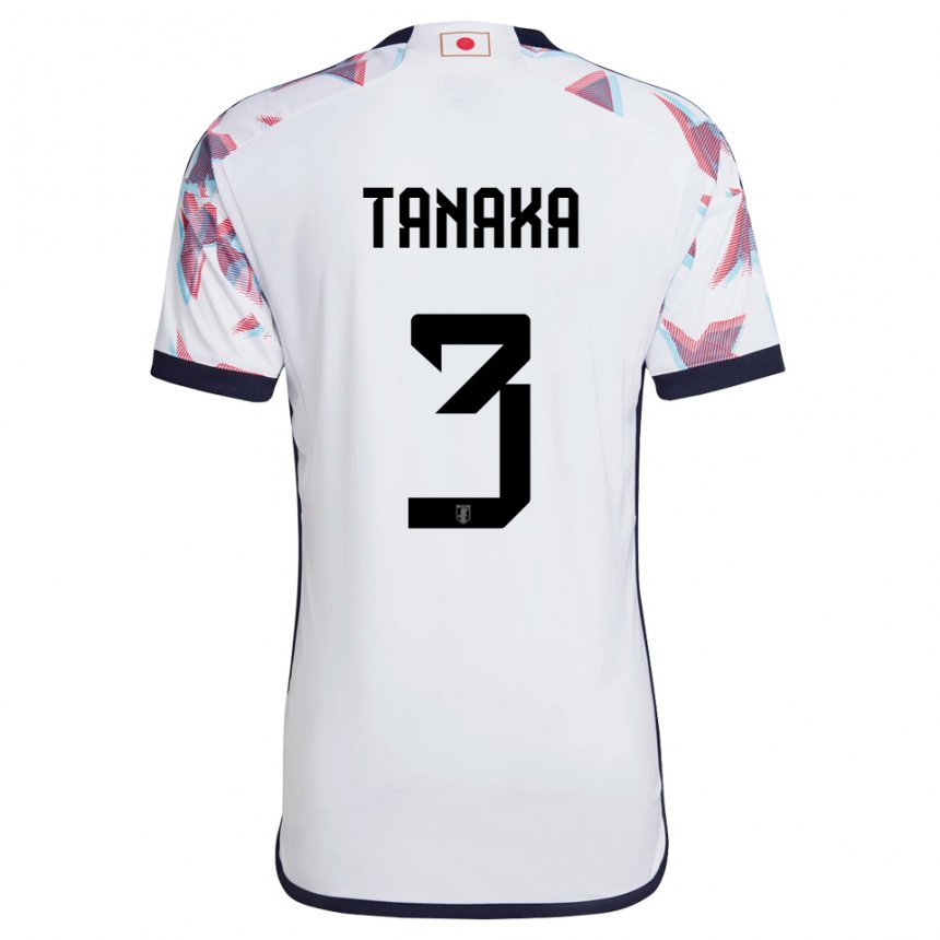 Niño Camiseta Japón Hayato Tanaka #3 Blanco 2ª Equipación 22-24 La Camisa México
