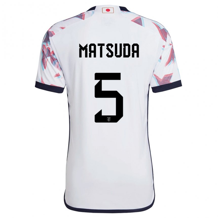 Niño Camiseta Japón Hayate Matsuda #5 Blanco 2ª Equipación 22-24 La Camisa México