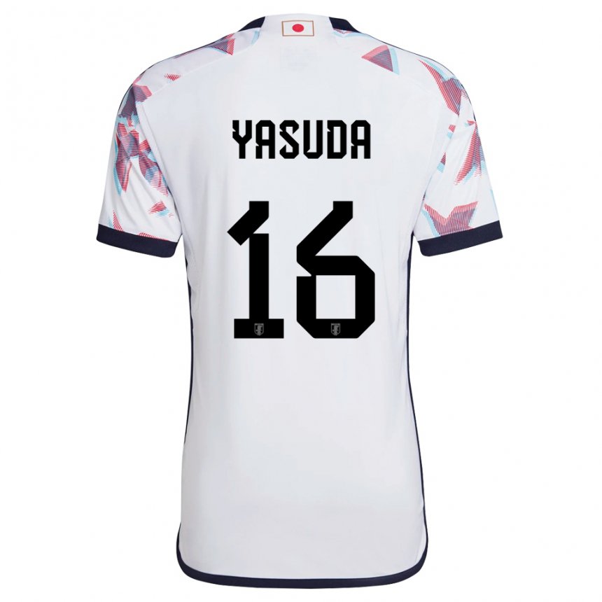 Niño Camiseta Japón Kenshin Yasuda #16 Blanco 2ª Equipación 22-24 La Camisa México