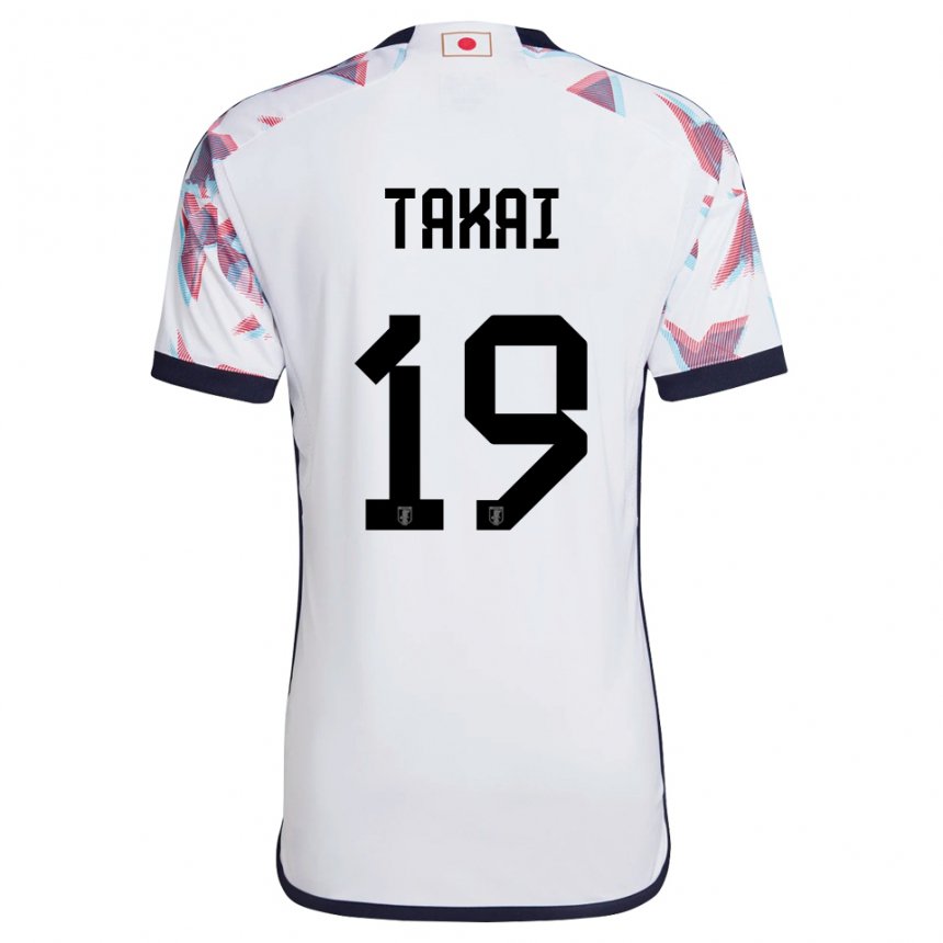 Niño Camiseta Japón Kota Takai #19 Blanco 2ª Equipación 22-24 La Camisa México