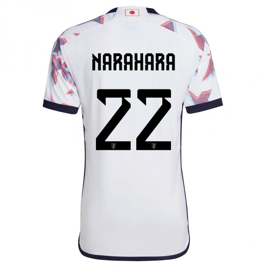 Niño Camiseta Japón Yoshiki Narahara #22 Blanco 2ª Equipación 22-24 La Camisa México