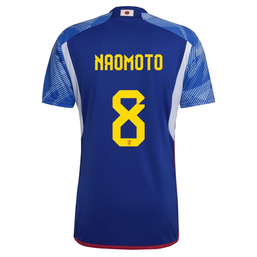 Hombre Camiseta Japón Hikaru Naomoto #8 Azul Real 1ª Equipación 22-24 La Camisa México