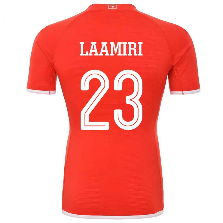 Mujer Camiseta Túnez Soumaya Laamiri #23 Rojo 1ª Equipación 22-24 La Camisa México