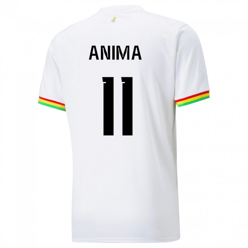 Mujer Camiseta Ghana Naomi Anima #11 Blanco 1ª Equipación 22-24 La Camisa México