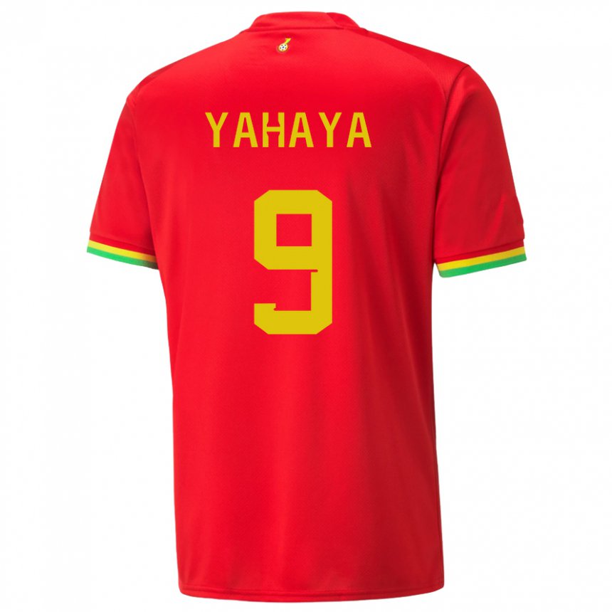 Mujer Camiseta Ghana Mohammed Yahaya #9 Rojo 2ª Equipación 22-24 La Camisa México