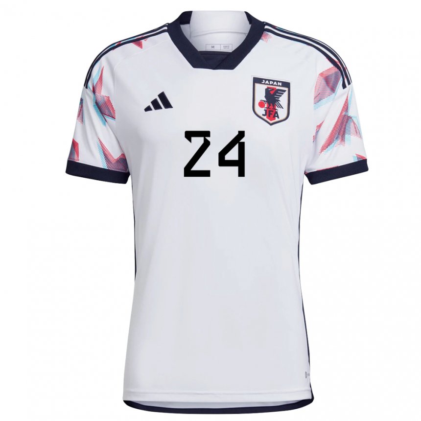 Mujer Camiseta Japón Maika Hamano #24 Blanco 2ª Equipación 22-24 La Camisa México