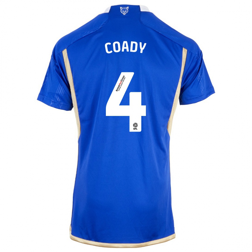 Niño Camiseta Conor Coady #4 Azul 1ª Equipación 2023/24 La Camisa México