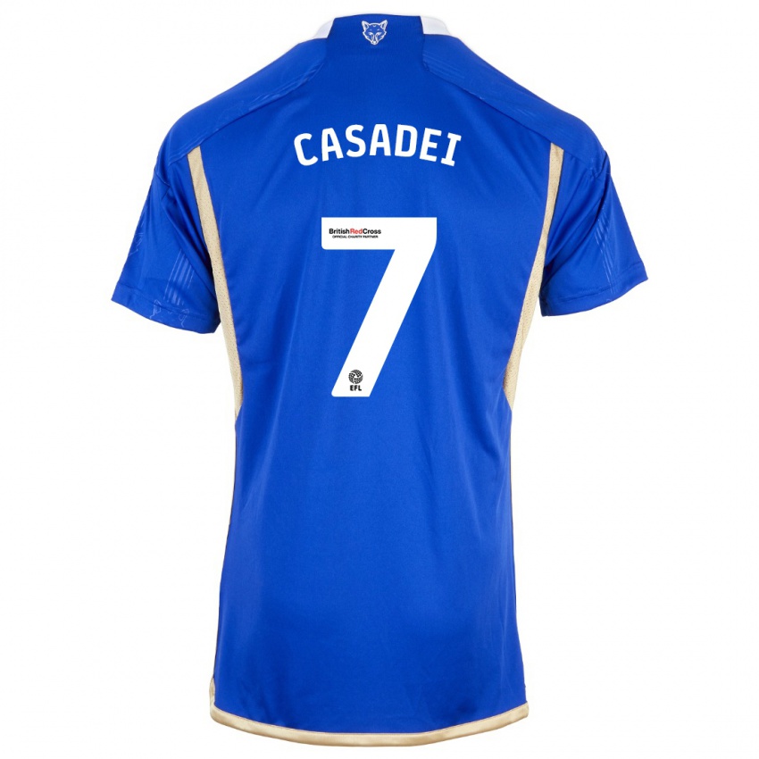Niño Camiseta Cesare Casadei #7 Azul 1ª Equipación 2023/24 La Camisa México