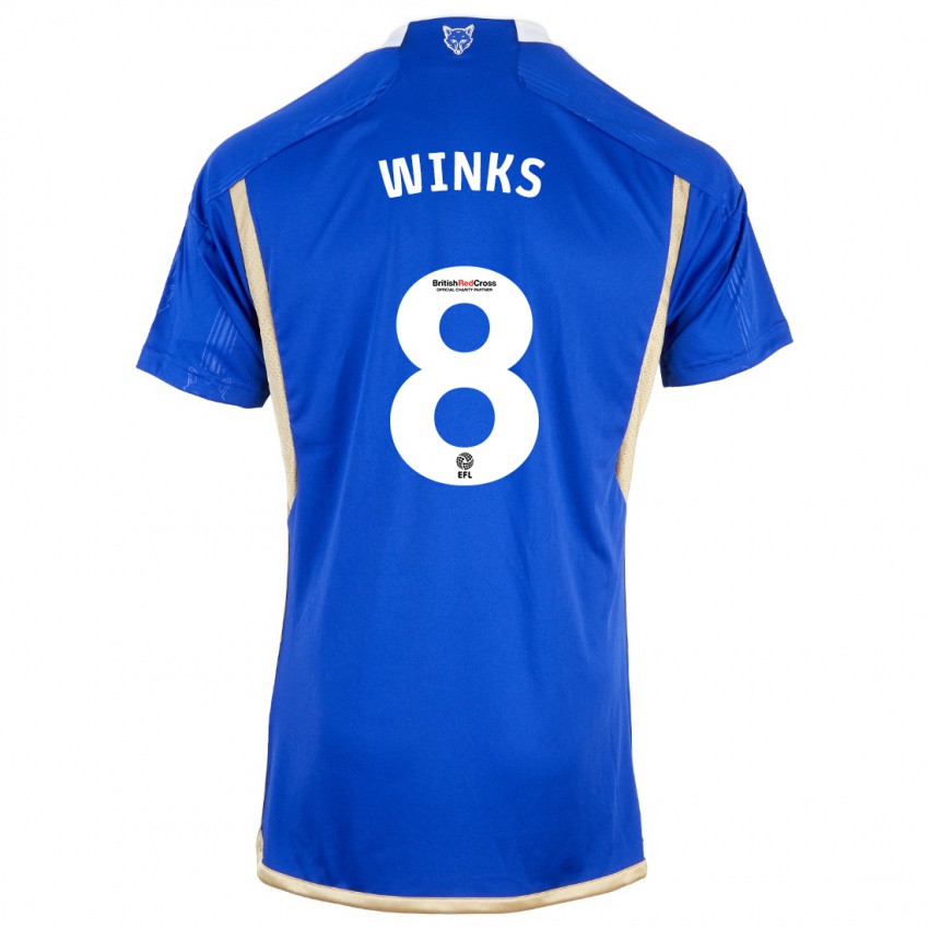 Niño Camiseta Harry Winks #8 Azul 1ª Equipación 2023/24 La Camisa México