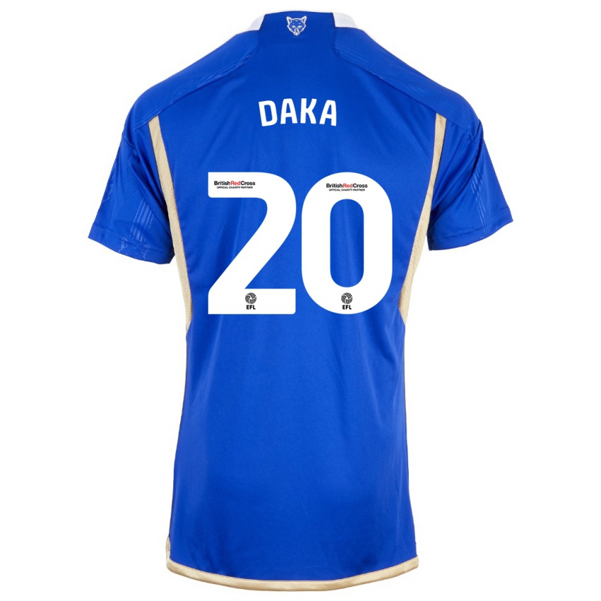 Niño Camiseta Patson Daka #20 Azul 1ª Equipación 2023/24 La Camisa México