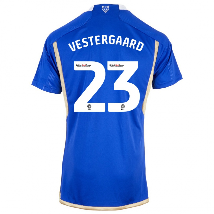 Niño Camiseta Jannik Vestergaard #23 Azul 1ª Equipación 2023/24 La Camisa México